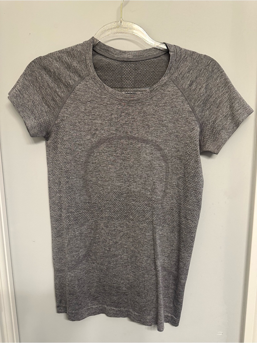 lululemon athletica Heathered Gray Short-Sleeve Active Tee